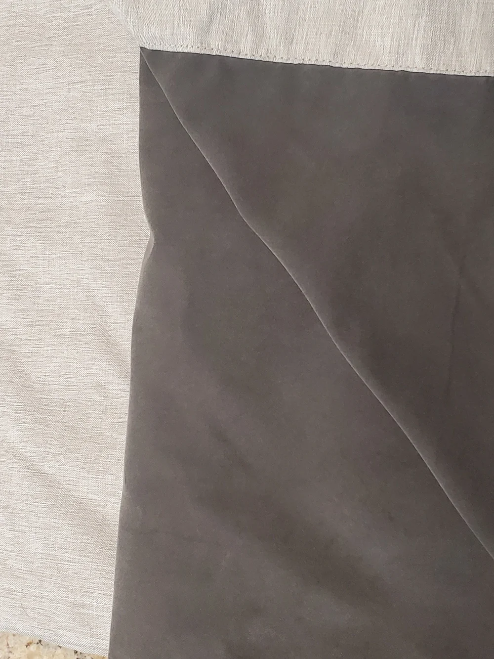 Set Of 4 Household Textured Gray Curtaina